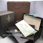 New Luxury Patek Philippe Brown Wooden Watch Box Set & Booklet